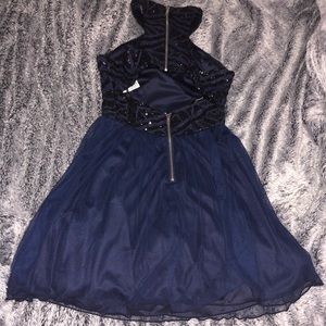 Navy homecoming dress